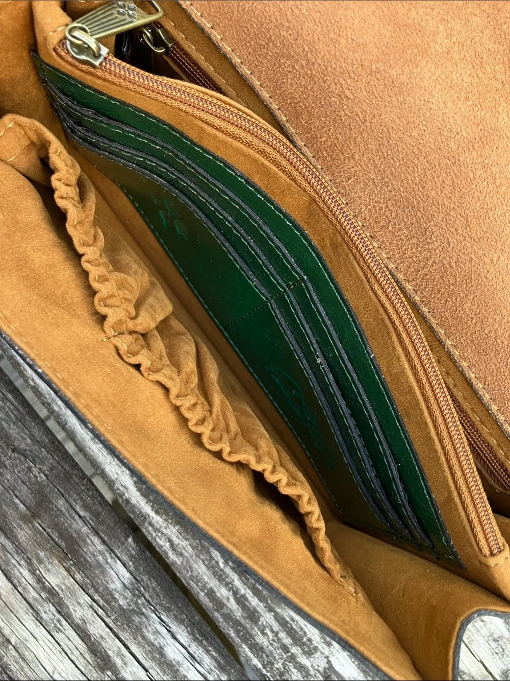 Patricia Nash Laurentina Green Tooled Leather Purse NWT